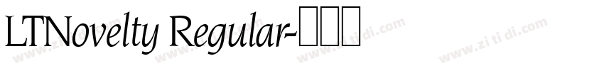 LTNovelty Regular字体转换
